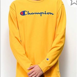 Unisex Champion Heritage Gold Long Sleeve T-Shirt